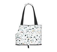 Terrazzo Marble Pastel Patterned pet shoulder bag 26 * 34cm lightweight breathable travel pet bag weekend pet travel set