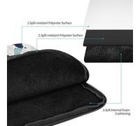 Terrazzo Marble Pastel Print Laptop Sleeve, Compact Portable Protection for 17 inch Devices, Pad Tablet, Work, Travel & Office Use