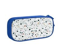 Terrazzo Marble Pastel Print Stationery Bag Lightweight Pen Pouch School College Office Travel Boys Girls Adults