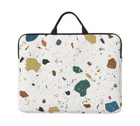 Terrazzo Seamless Patterns Classic Italian Marble, 14 Inch Laptop Sleeve, Notebook Bag Laptop Case Sleeve Briefcase with Handle