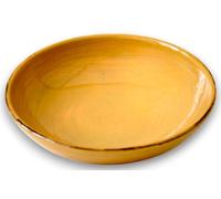 Terre Antiche Terracotta Bowl, Bowl Ø 20 cm Antique Ocher Yellow - Italian Crafts for Your Table