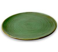 Terre Antiche Terracotta Plates, Dinner Plate Ø 26 cm Antique Green - Italian Crafts for Your Table