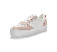 TERRE DE MARINS Women's trevise Sneaker, White Pink, 5 UK