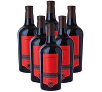 Terre Di San Vito Primitivo Italian Red Wine (6 x 75cl), ABV 14% Alcohol | 100% Organic Primitivo Cantiniere | Infused with Plum, Blackberry & Black Cherries | Steel Barrel-Aged for Over a Year