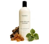 Terrea Floor Delicate Cleaner 1 L Bottle - Luxurious Scent of Amber, Guaiacwood, Patchouli Floor Cleaner Concentrate, Gentle Floor Cleaner for All Hard Surfaces - Leaves Floors Clean and Streak-Free
