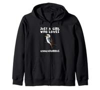 Terrestrial Tree Kingfisher Australian Bird, Kookaburra Zip Hoodie