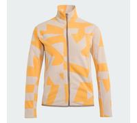 adidas Unisex Kids Terrex Kids Multi Printed Full-Zip Fleece, wonder taupe/Pure Tangerine, 5-6 Years