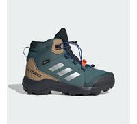 adidas Terrex Mid Gore-TEX Hiking Shoes Kids, Preloved Teal/Silver Metallic/Semi Lucid Blue, 2 UK Child
