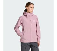 adidas Women's Terrex Multi 2.5 Layer Climaproof Rain Coat, magic mauve, XL