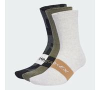 adidas Unisex TERREX MULTI 3 PACK SOCK, Black/Olive Strata/White, 8.5-10