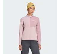 adidas Women's Terrex Multi Climacool Half Zip Long Sleeve Shirt, Dual Lilac/Magic Mauve, S