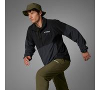 adidas Men's Terrex Multi CLIMAWARM Fleece Anorak, Black/Carbon, 3XL
