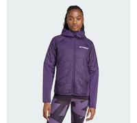 adidas Women's Terrex Multi CLIMAWARM Insulated Hybrid Hooded Jacket, Aurora Plum, M
