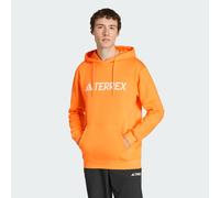 adidas Men's Terrex Multi Large Logo Hoodie, Pure Tangerine, XS