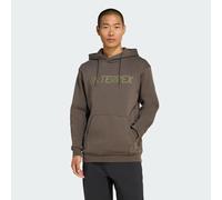 adidas Men's Terrex Multi Large Logo Hoodie, shadow olive, M
