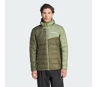 adidas Men's Terrex Multi Light Down CLIMAWARM Hooded Jacket, olive strata/tent green, S