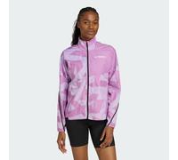 adidas Women's Terrex Multi Printed Wind Jacket, Preloved Purple/Powder Plum, XS