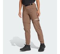 Adidas Terrex Utilitas Hiking Zip-off Pants Brown 40 / Regular Women