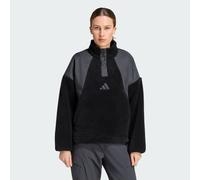 Adidas Terrex Xploric High Pile Snap Half Zip Fleece Black M Woman