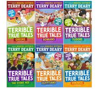 Terrible True Tales Series 6 Books Collection Set by Terry Deary (Egyptians, Tudors, Vikings, Romans, The Stone Age, Greeks)