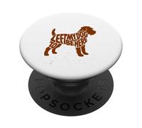 Terrier Dog Art Phrase Retro Distressed Silhouette Vintage PopSockets Adhesive PopGrip
