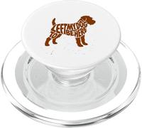 Terrier Dog Art Phrase Retro Distressed Silhouette Vintage PopSockets PopGrip for MagSafe