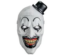 Terrifier 2 Art The Clown Mask Retro Costume for Adults, White