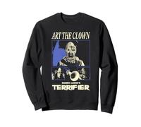 Terrifier Art the Clown Black and White Panels Horror Movie Sweatshirt