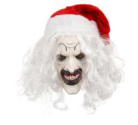 Terrifier Art the Clown Mask Scary Killer Clown Joker Mask Costume Accessories Halloween Creepy Cosplay for Adult Men Women (E)