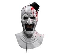 Terrifier Art the Clown Mask - Scary Killer Halloween Cosplay Prop, Realistic Latex Horror Mask for Role Play, Costume Accessories & Haunted House Decor