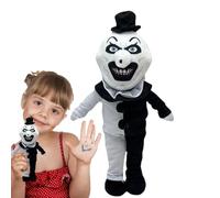 Terrifier Art The Clown Plush Toy, Terrifier 3 Plush Toy, 10.6 Inches Terrifier Art The Clown Figure, Terrifier Action Figure, Living Dead Doll, Game Character Plush Toy For Collectors & Display