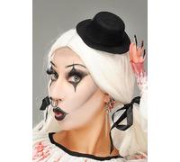 Terrifier Art The Clown Style Black Mini Top Hat Halloween Fancy Dress