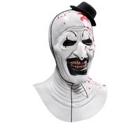 Terrifier Clown Mask Halloween Art The Clown Mask Scary Killer Role Play Full Head Cosplay Scary Props for Adults