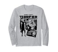 Terrifier Little Pale Girl Creepy Collage Horror Movie Long Sleeve T-Shirt