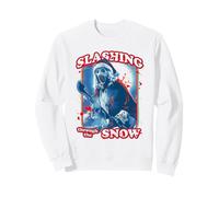 Terrifier Slashing Through the Snow Christmas Horror Movie Sweatshirt