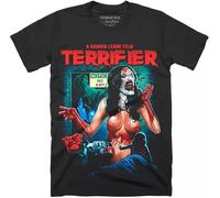 Terrifier T-Shirt No Exit Horror Tee Graphic Print T-Shirt Art The Clown Black