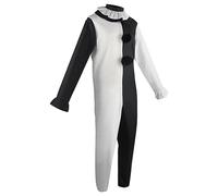 Terrifiers Clowns Cosplay Costume, Art the Clowns Costume Adult, Unisex Black and White Clowns Costume Jumpsuit/Dress, The Jokers Killers Movie Role-Playing Dress Up, for Halloween Carnival Parties