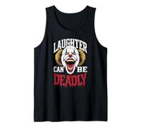 Terrifying Clown Face Killer Clown Costume Horror Vibes Tank Top