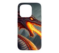 Terrifying fire-breathing fire dragon Case for iPhone 15 Pro