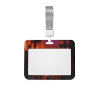 Terrifying Graveyard Work Badge Protective Shell Fun Cartoon Pattern with Transparent Window