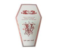 Terrifying Styles Coffin Shaped Jewelry Organizers with Multiple Compartments Waterproof PU Materials for Travel and Home Decors Halloween Jewelry Box for Goths