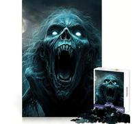 Terrifying Zombie in A Graveyard 1000 Piece Jigsaw Puzzles for Adults Brain Tease Toy Relax Time Perfect Cut Memorable Gift (50x75cm)
