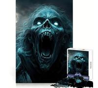 Terrifying Zombie in A Graveyard 1000 Pieces Jigsaws Adults Puzzles Gifts Strengthen Recall Serene Time Quality Edge Santa Wish Item (38x26cm)