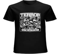Terror American Beatdown Hardcore Band Total Retaliation Mens T Shirt Printed Graphic Top Unisex Tee Black M