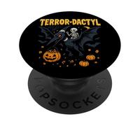 Terror-Dactyl Halloween Pterodactyl Dinosaur PopSockets Adhesive PopGrip