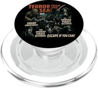 Terror From The Sea Horror Movie Poster Vintage Halloween PopSockets PopGrip for MagSafe