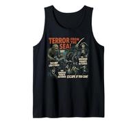 Terror from The Sea Horror Movie Poster Vintage Halloween Tank Top