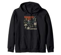 Terror From The Sea Horror Movie Poster Vintage Halloween Zip Hoodie