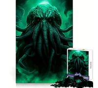 Terror of Cthulhu Jigsaw Puzzle for Adults 1000 Pieces Think Smart Toy Home Enjoy Accurate Cut Wall Art Decor (50x75cm)