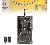 Terror-Switch Light Switch Lever, Halloween Horror Light Switch Cover Plate with Flicker Green Lights, Retro Spooky Home Decor with Flip Handle, Horror Movie Themed Wall Creepy Decorations(1PC)